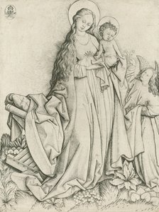 Madonna ja Angel Giving Roses